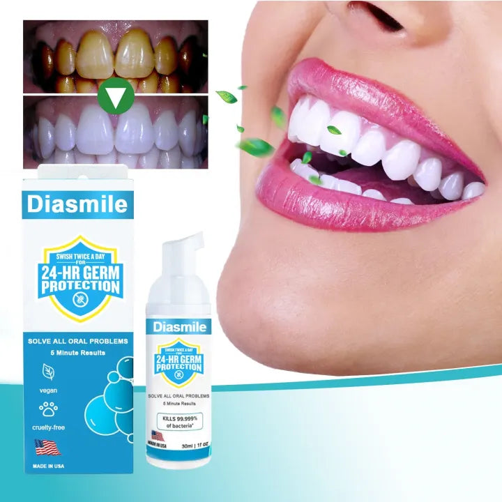 Diasmile™ Branqueamento de super dentes de ervas puras & Espuma de reparação bucal